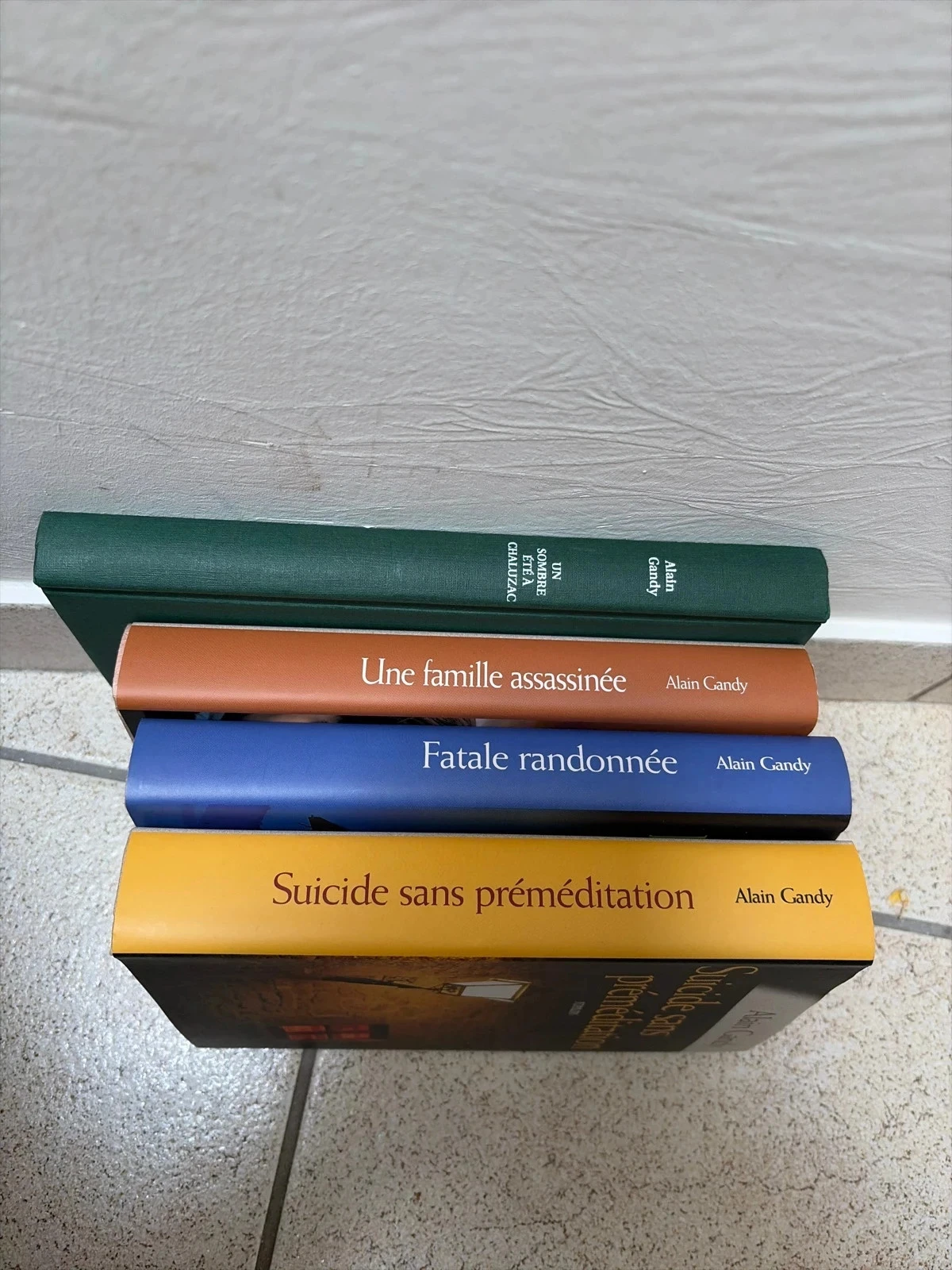 Lots 4 livres Alain gandy